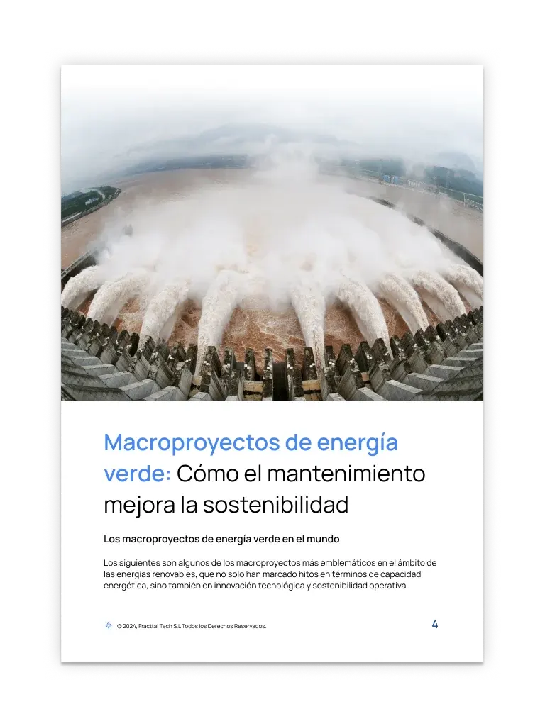 Macroproyectos de energía verde: Cómo el mantenimiento mejora la sostenibilidad