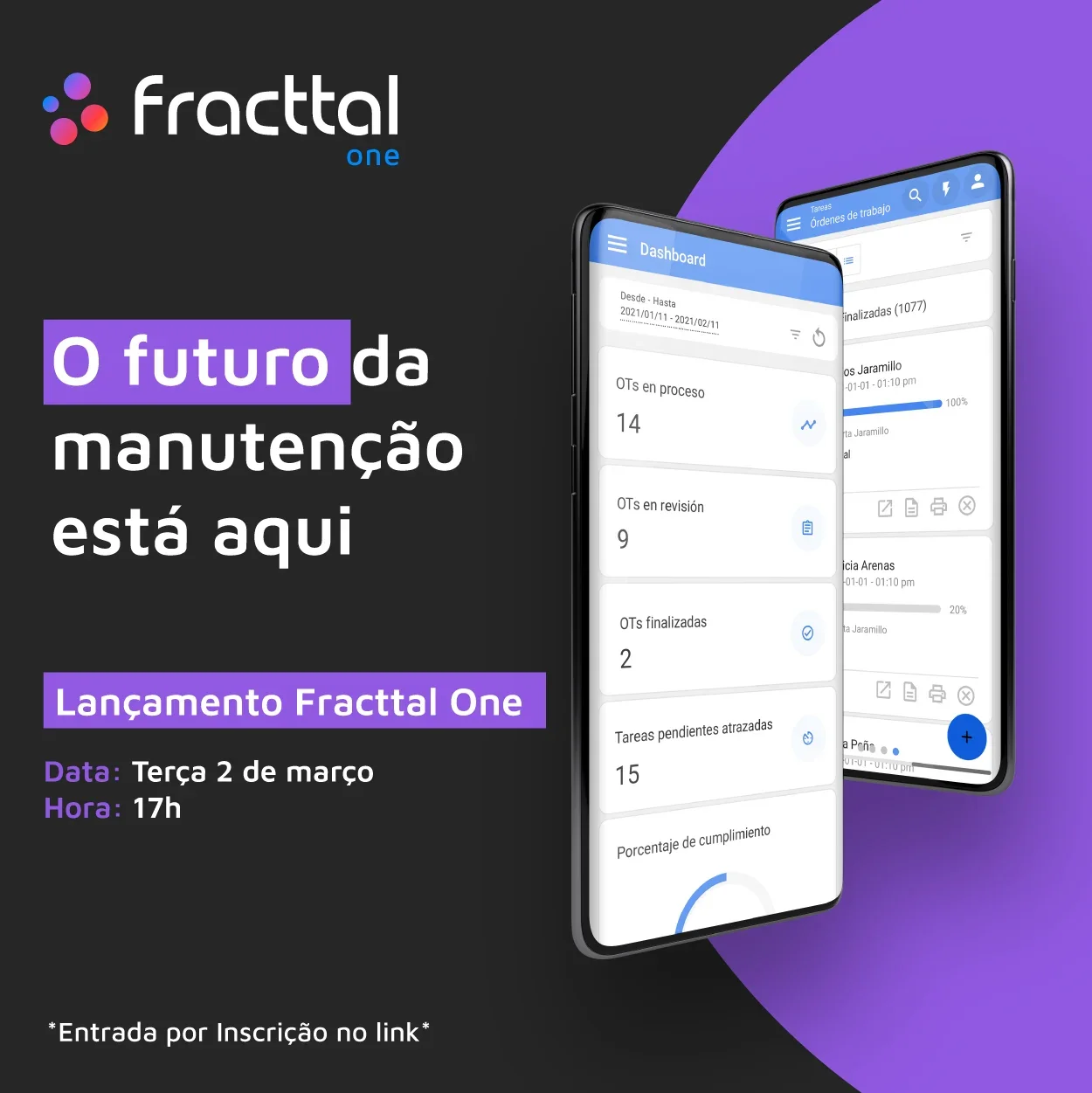 Cuide seu investimento com Fracttal One