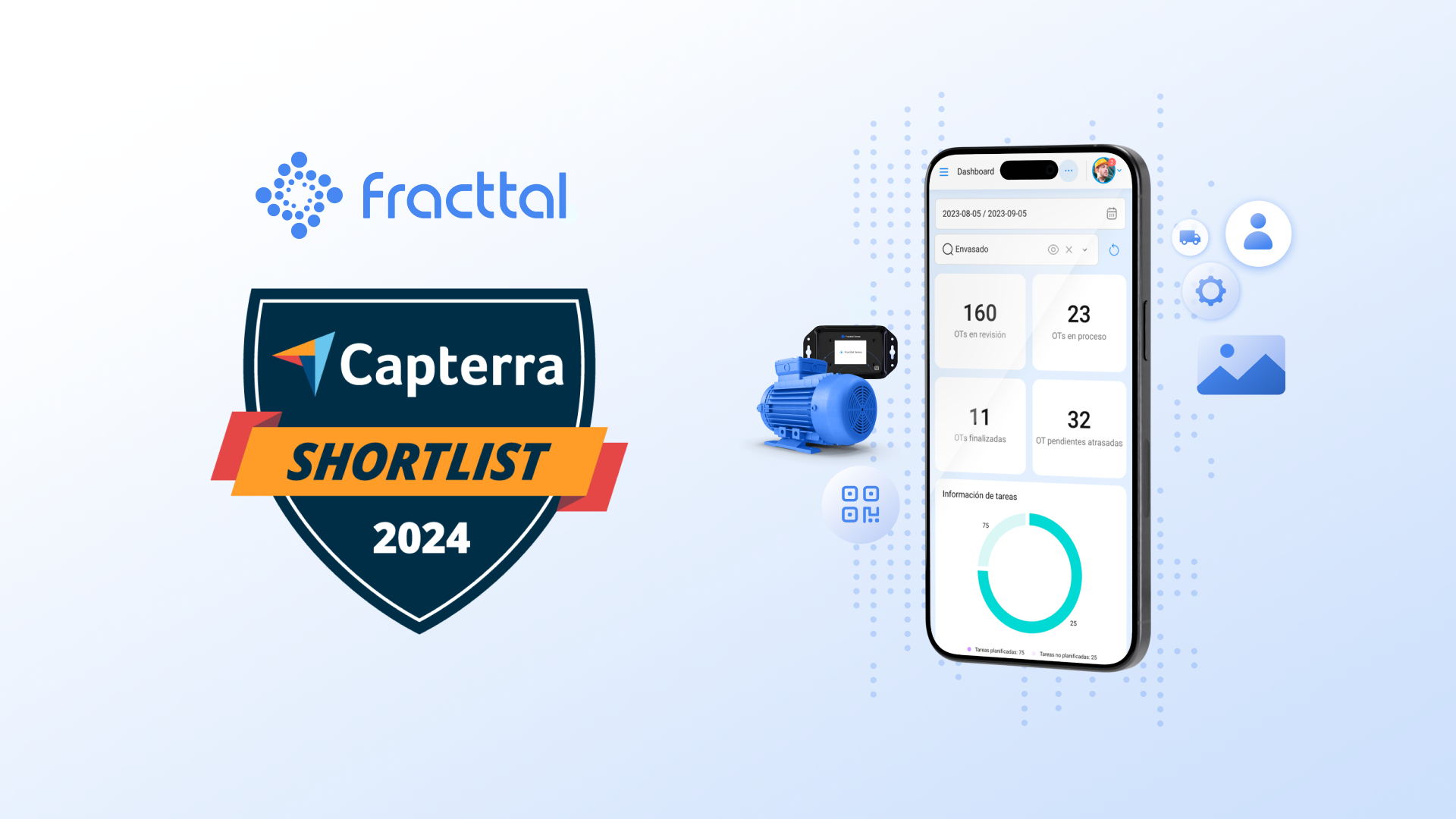 Fracttal entre os melhores CMMS segundo o Capterra