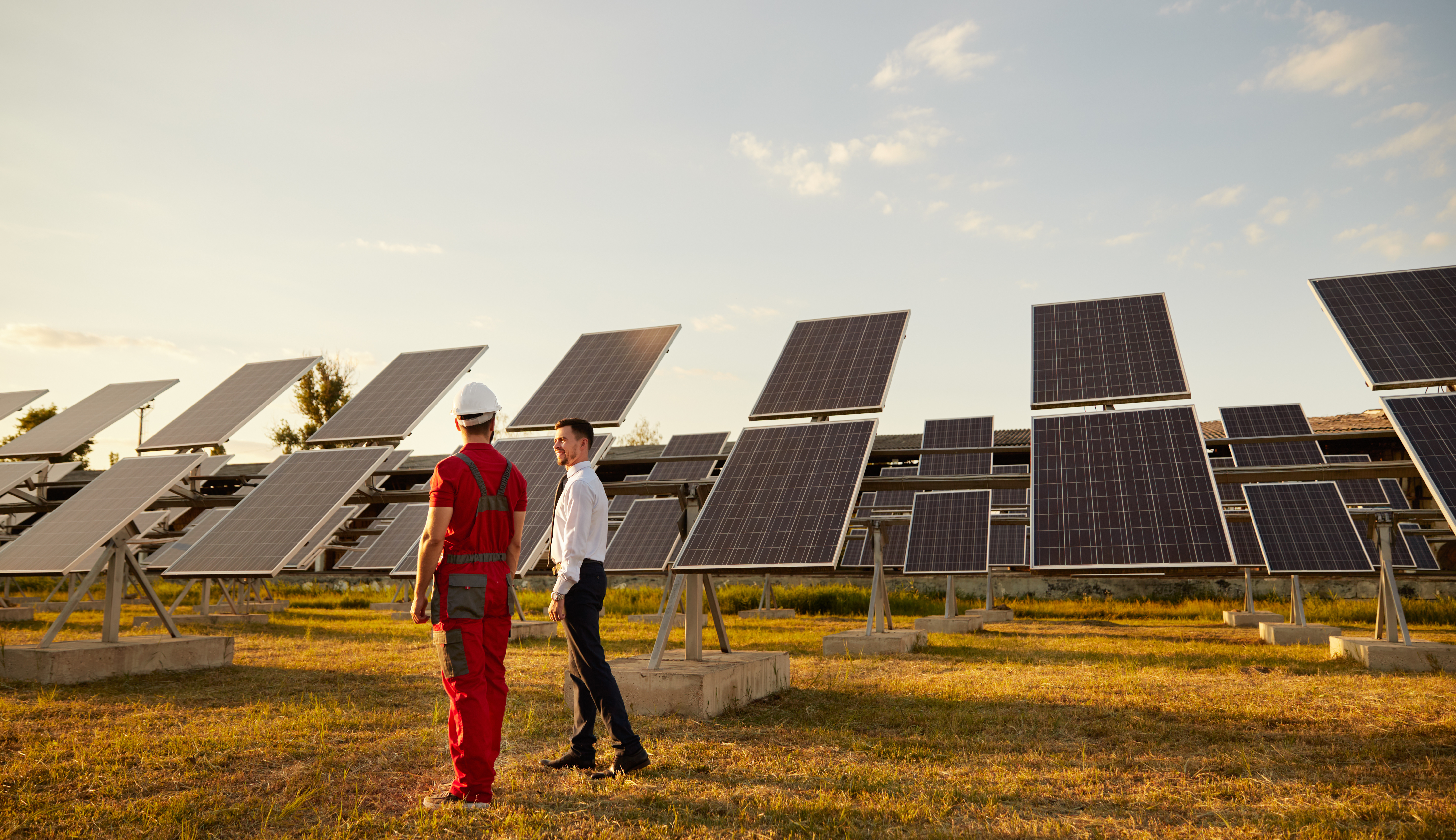 Técnicos en parque Solar